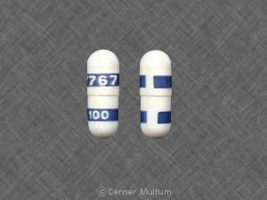 7767 100 Pill Images (White / Blue / Capsule-shape) 7767 100 Pill Images (White / Blue / Capsule-shape)